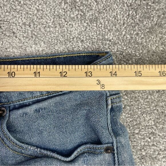 Abercrombie & Fitch Cut Off Shorts Women's 28 Blue Denim Distressed Frayed - Picture 5 of 8